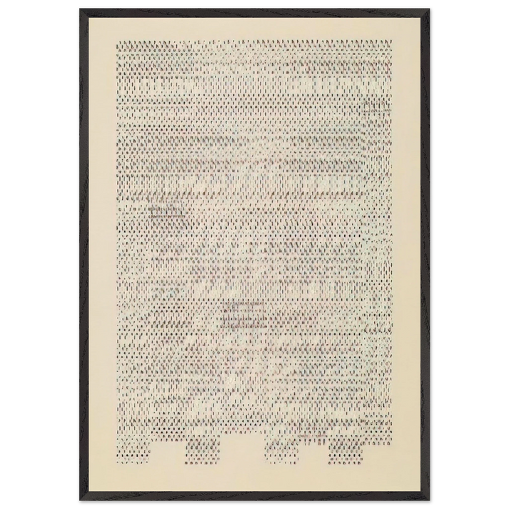 Idea - 1960 - Dieter Roth 70x100 cm / 28x40 inches Framed Art Print – Black Wooden Frame