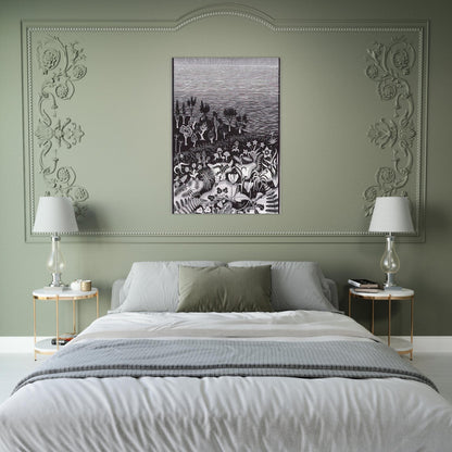 THE 3RD DAY OF THE CREATION - MC Escher Brushed Aluminum Print - 70x100 cm / 28x40 inches | MC Escher Aluminum Print | MC Escher Prints