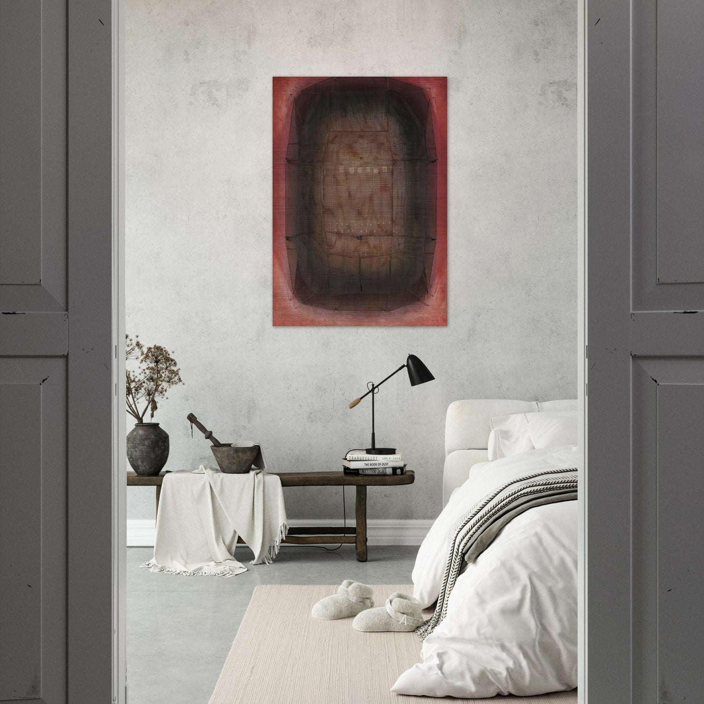 Espejo Púrpura - Art Informel - Manuel Rivera Brushed Aluminum Print - 70x100 cm / 28x40 inches | Manuel Rivera Aluminum Print | Manuel Rivera Prints