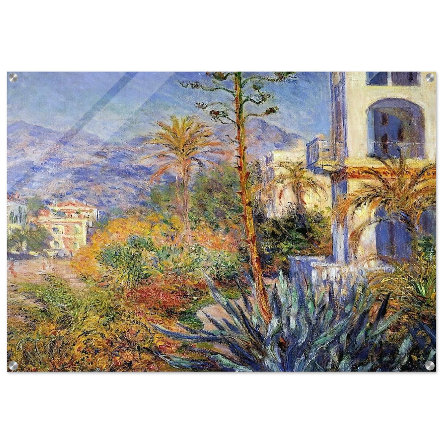 Villas at Bordighera - claude monet Acrylic Print - 70x100 cm / 28x40″ inches