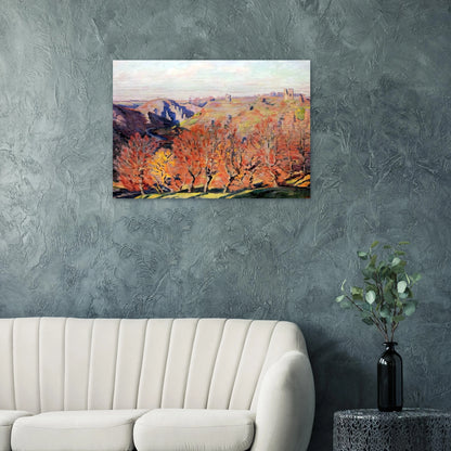 Les Ruines a Crozant - 1897 - Armand Guillaumin Brushed Aluminum Print - 70x100 cm / 28x40 inches | Armand Guillaumin Aluminum Print | Armand Guillaumin Prints