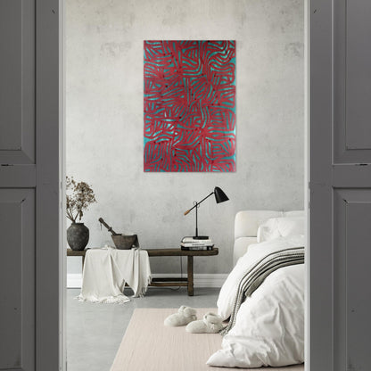 Irregular Grid - Sol LeWitt Brushed Aluminum Print - 70x100 cm / 28x40 inches | Sol LeWitt Aluminum Print | Sol LeWitt Prints