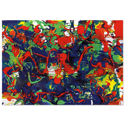 Untitled  SFP94-57  SFF 1731  - Sam Francis Brushed Aluminum Print - 70x100 cm / 28x40 inches | Sam Francis Aluminum Print | Sam Francis Prints