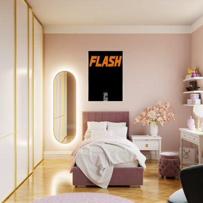FLASH L A TIMES 1963 - Edward Ruscha Brushed Aluminum Print - 70x100 cm / 28x40 inches | Edward Ruscha Aluminum Print | Edward Ruscha Prints