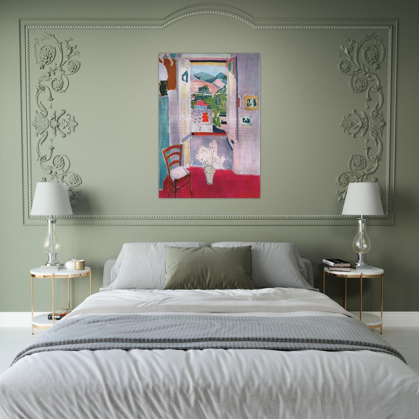OPEN WINDOW AT COLLIOURE 1910 - Henri Matisse Brushed Aluminum Print - 70x100 cm / 28x40 inches | Henri Matisse Aluminum Print | Henri Matisse Prints