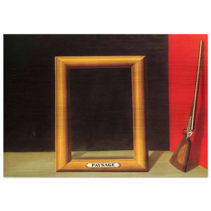 THE DELIGHTS OF LANDSCAPE 1928 - Rene Magritte Brushed Aluminum Print - 70x100 cm / 28x40 inches | Rene Magritte Aluminum Print | Rene Magritte Prints