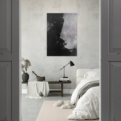 Untitled Black Painting - 1950 - Edward Corbett Brushed Aluminum Print - 70x100 cm / 28x40 inches | Edward Corbett Aluminum Print | Edward Corbett Prints
