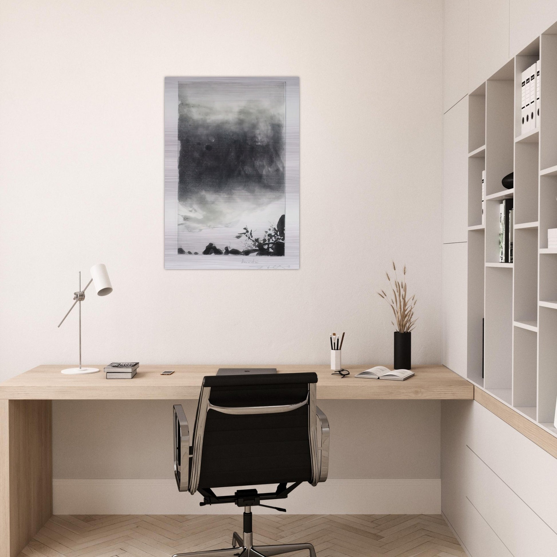 PROUSTIANA 1991 - Zao Wou-Ki Brushed Aluminum Print - 70x100 cm / 28x40 inches | Zao Wou-Ki Aluminum Print | Zao Wou-Ki Prints