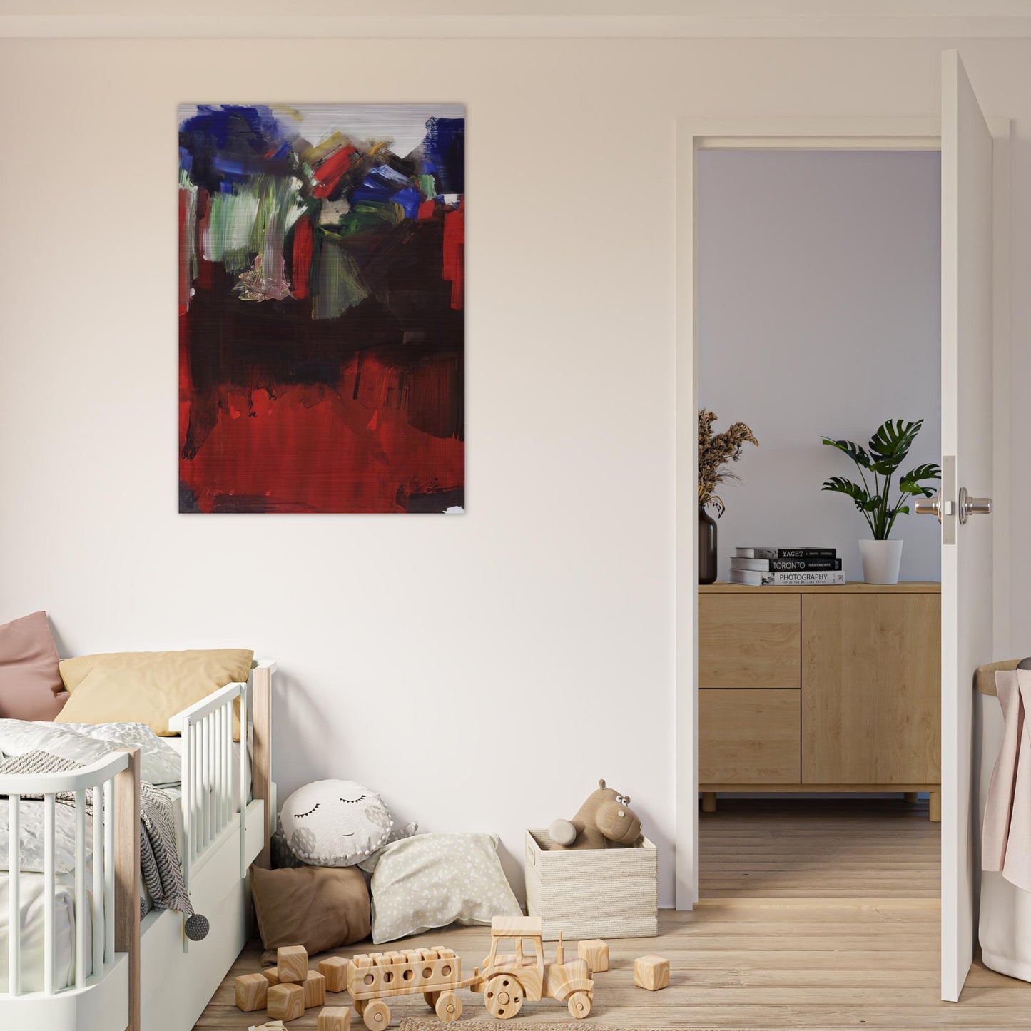 Nulli Secundus - Hans Hofmann Brushed Aluminum Print - 70x100 cm / 28x40 inches | Hans Hofmann Aluminum Print | Hans Hofmann Prints