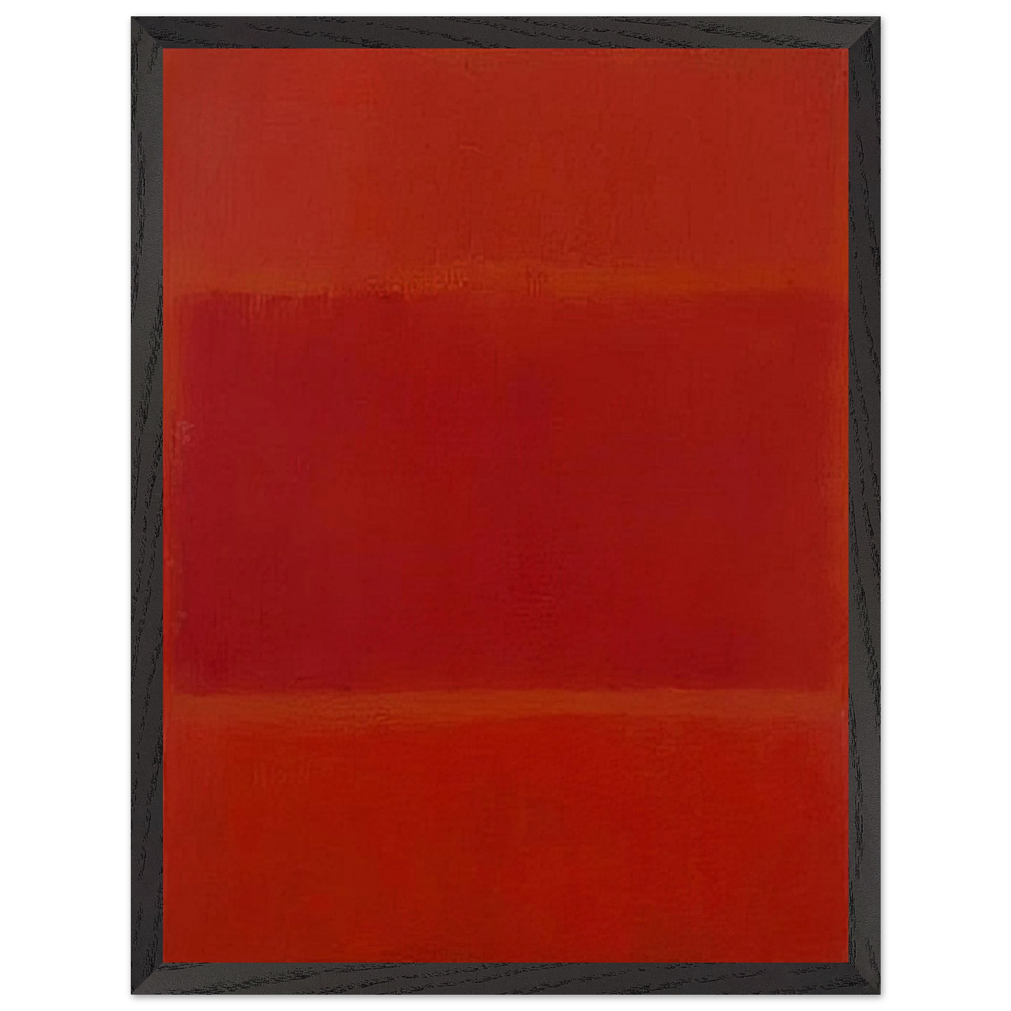 Mark Rothko - Red and Orange - 1955 Wall Art - 30x40 cm / 12x16 inches - Premium Wooden Framed Poster With Fine Art Paper-canvas - Black frame