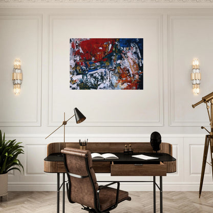 Perspectives - Jean-Paul Riopelle Brushed Aluminum Print - 70x100 cm / 28x40 inches | Jean-Paul Riopelle Aluminum Print | Jean-Paul Riopelle Prints