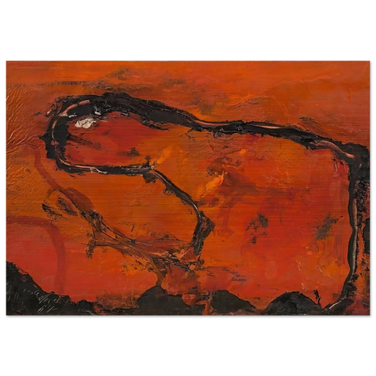 Pega - 1964 - Emil Schumacher Brushed Aluminum Print - 70x100 cm / 28x40 inches | Emil Schumacher Aluminum Print | Emil Schumacher Prints
