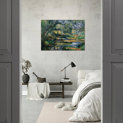 The Brook - Paul Cézanne Brushed Aluminum Print - 70x100 cm / 28x40 inches | Paul Cézanne Aluminum Print | Paul Cézanne Prints