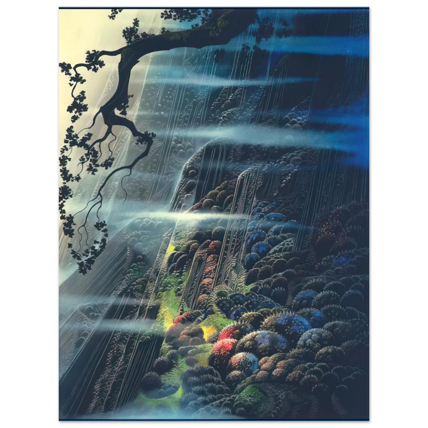 Eyvind Earle - Evening Magic  75x100 cm / 30x40inches Fine Art Poster
