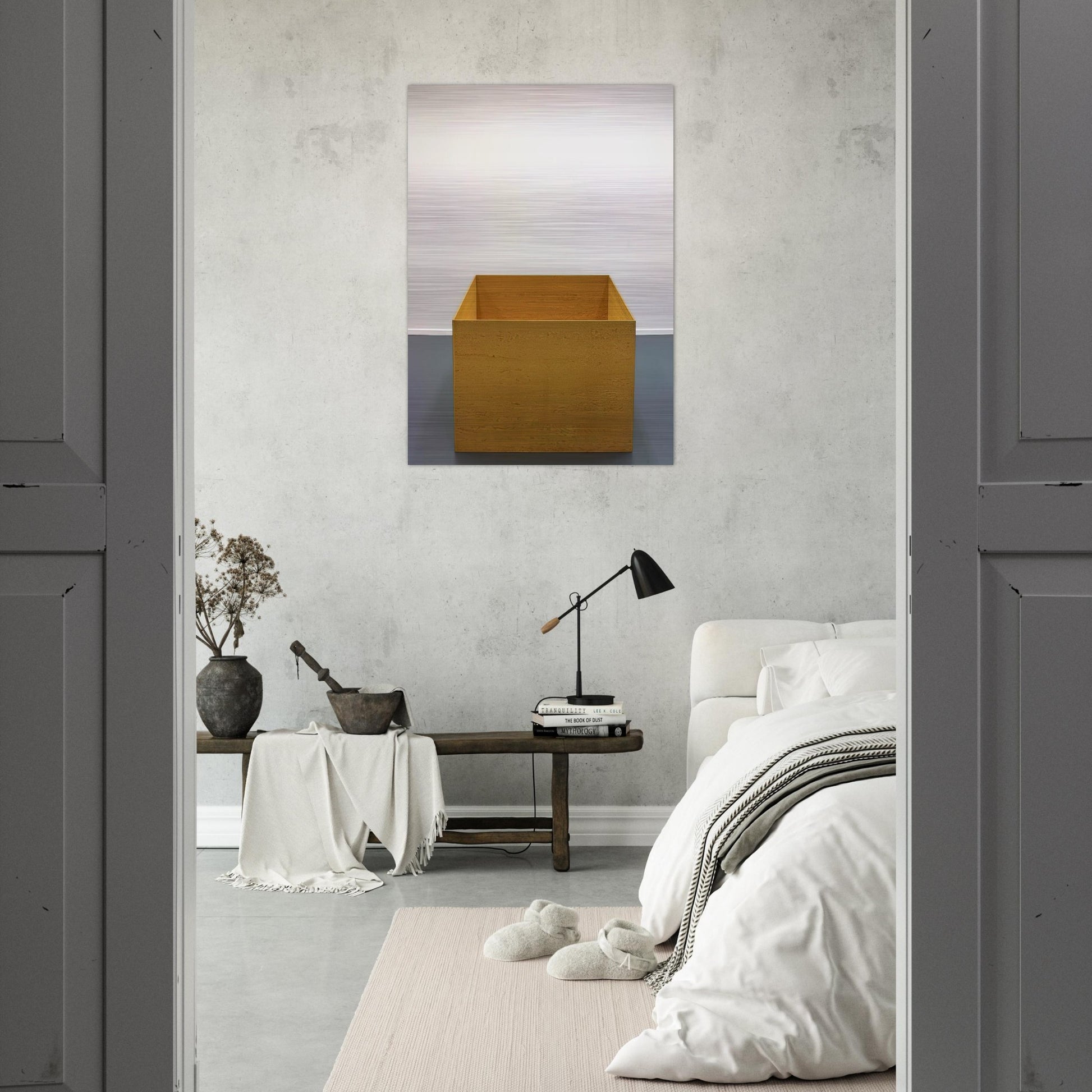 Untitled - 1976 - Donald Judd Brushed Aluminum Print - 70x100 cm / 28x40 inches | Donald Judd Aluminum Print | Donald Judd Prints