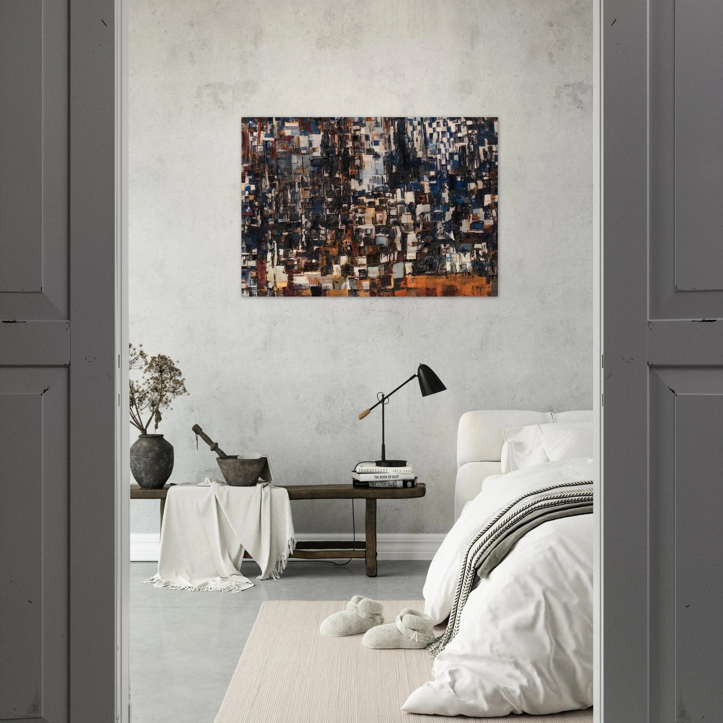 Danse - Tachisme - Maria Helena Vieira da Silva Brushed Aluminum Print - 70x100 cm / 28x40 inches | Maria Helena Vieira da Silva Aluminum Print | Maria Helena Vieira da Silva Prints