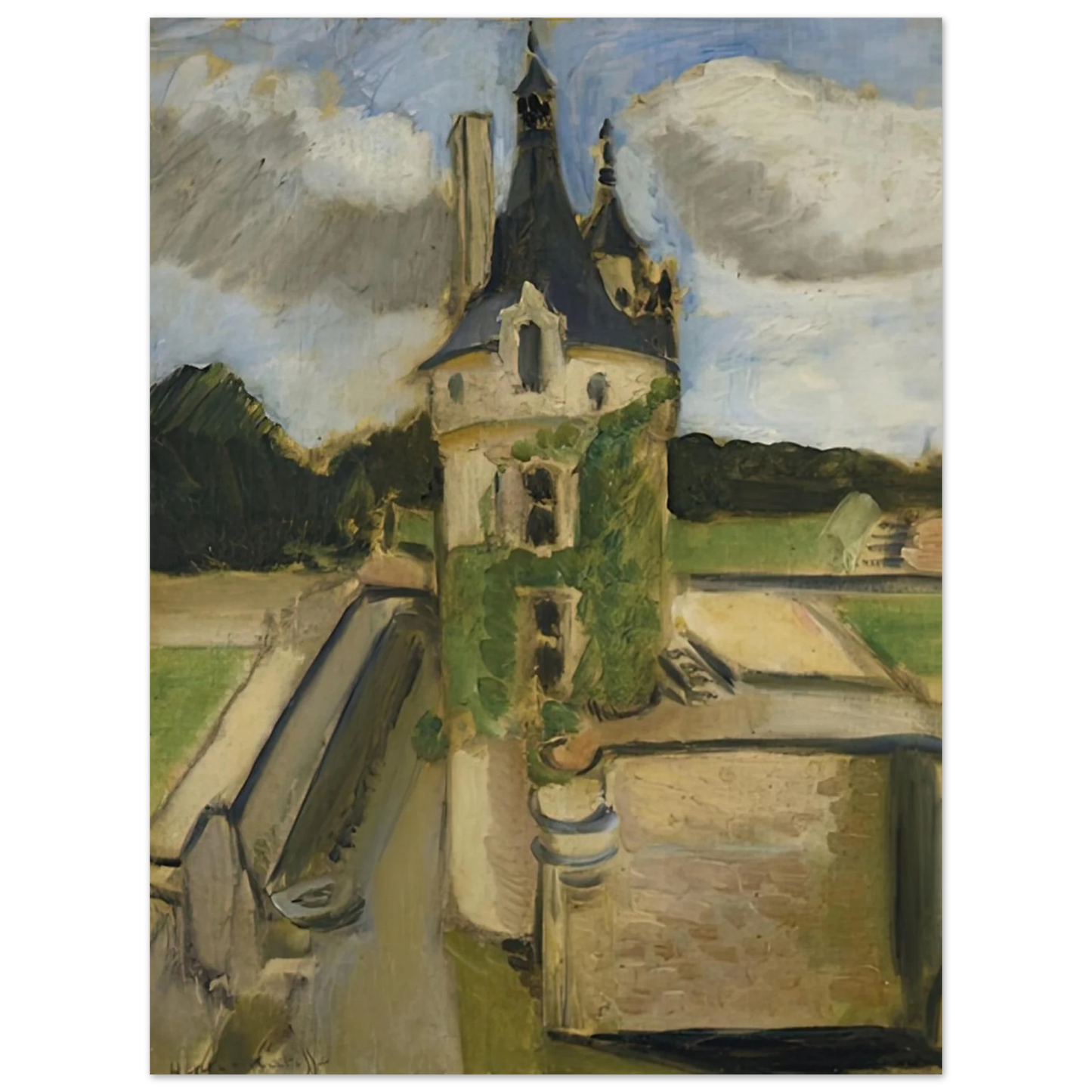 Henri Matisse - LLA TOUR DE CHENONCEAUX 1917  75x100 cm / 30x40inches Fine Art Poster