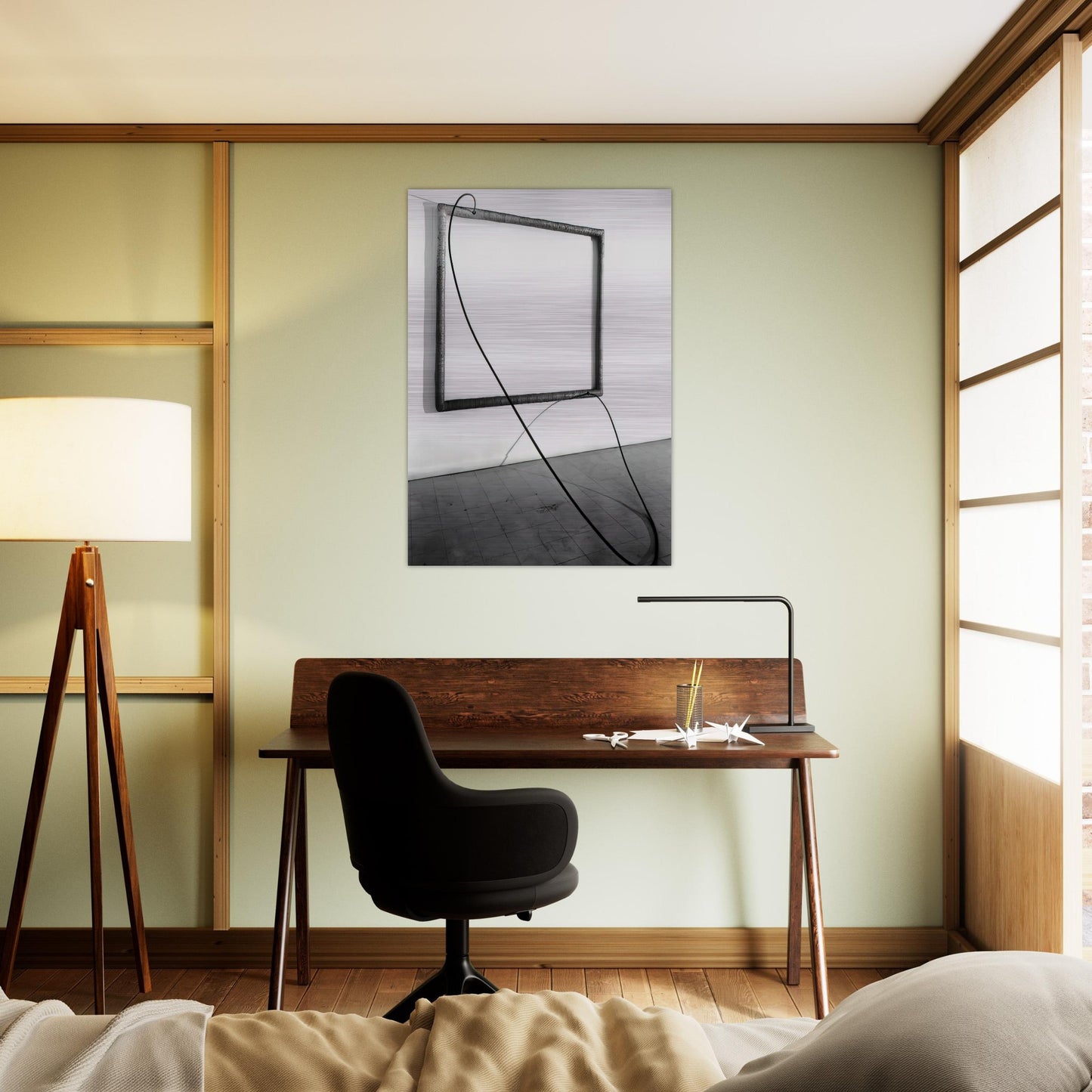 HANG UP 1966 1 - Eva Hesse Brushed Aluminum Print - 70x100 cm / 28x40 inches | Eva Hesse Aluminum Print | Eva Hesse Prints
