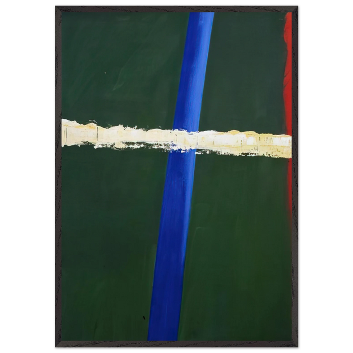 Steek 1 - 2005 N1 - Ralston Crawford 70x100 cm / 28x40 inches Framed Art Print – Black Wooden Frame