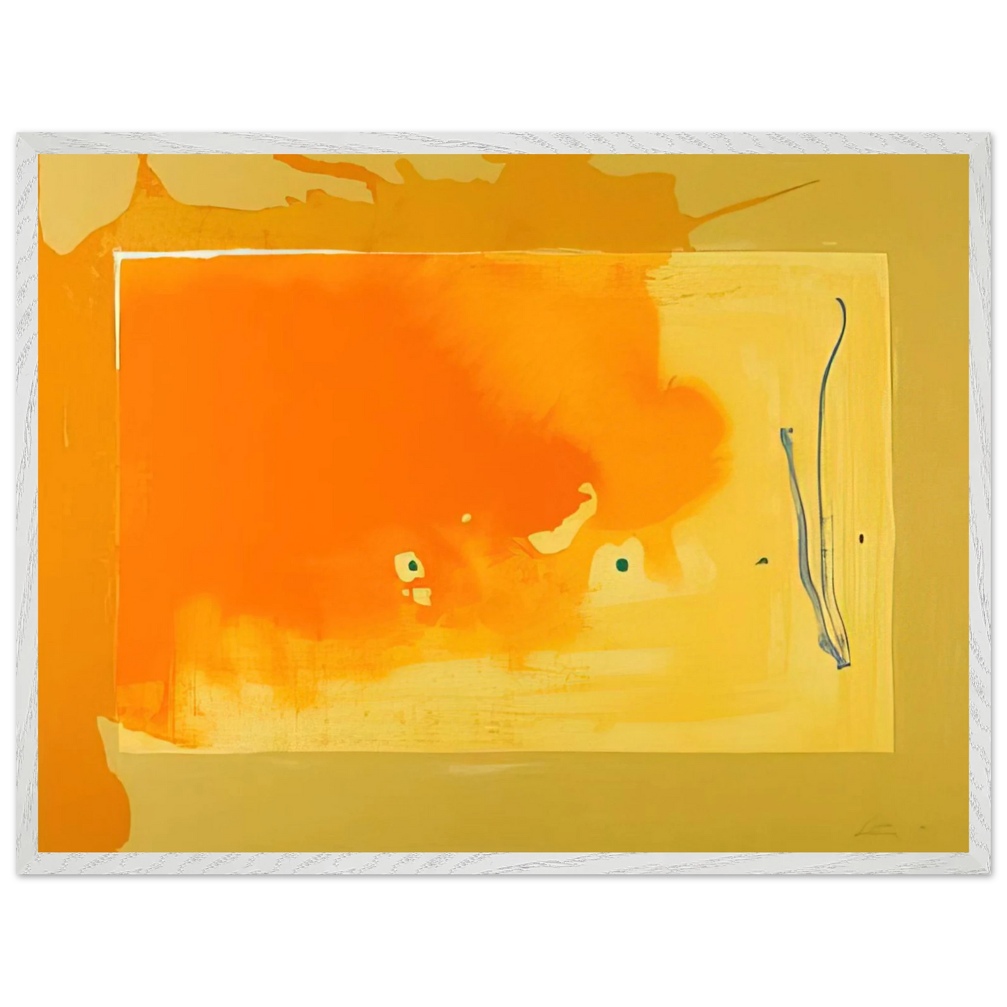 Helen Frankenthaler - Bilbao - 1998 Wall art - A2 (42 x 59.4  cm) - Premium Wooden Framed Poster With Fine Art Paper-canvas - Wood frame