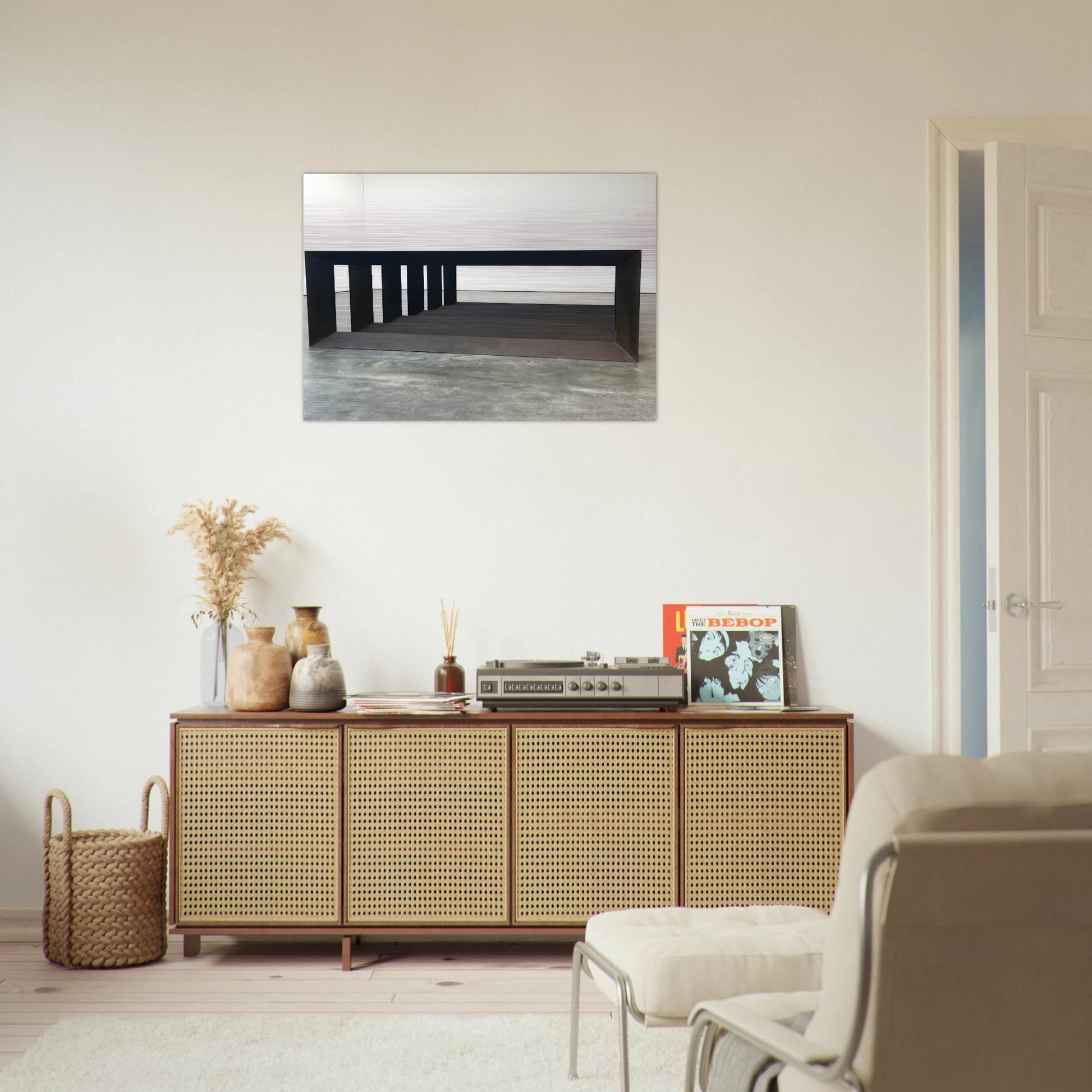 Untitled JUDDO0517 - 1979 - Donald Judd Brushed Aluminum Print - 70x100 cm / 28x40 inches | Donald Judd Aluminum Print | Donald Judd Prints