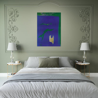 AZUL 1994 - Esteban Vicente Brushed Aluminum Print - 70x100 cm / 28x40 inches | Esteban Vicente Aluminum Print | Esteban Vicente Prints