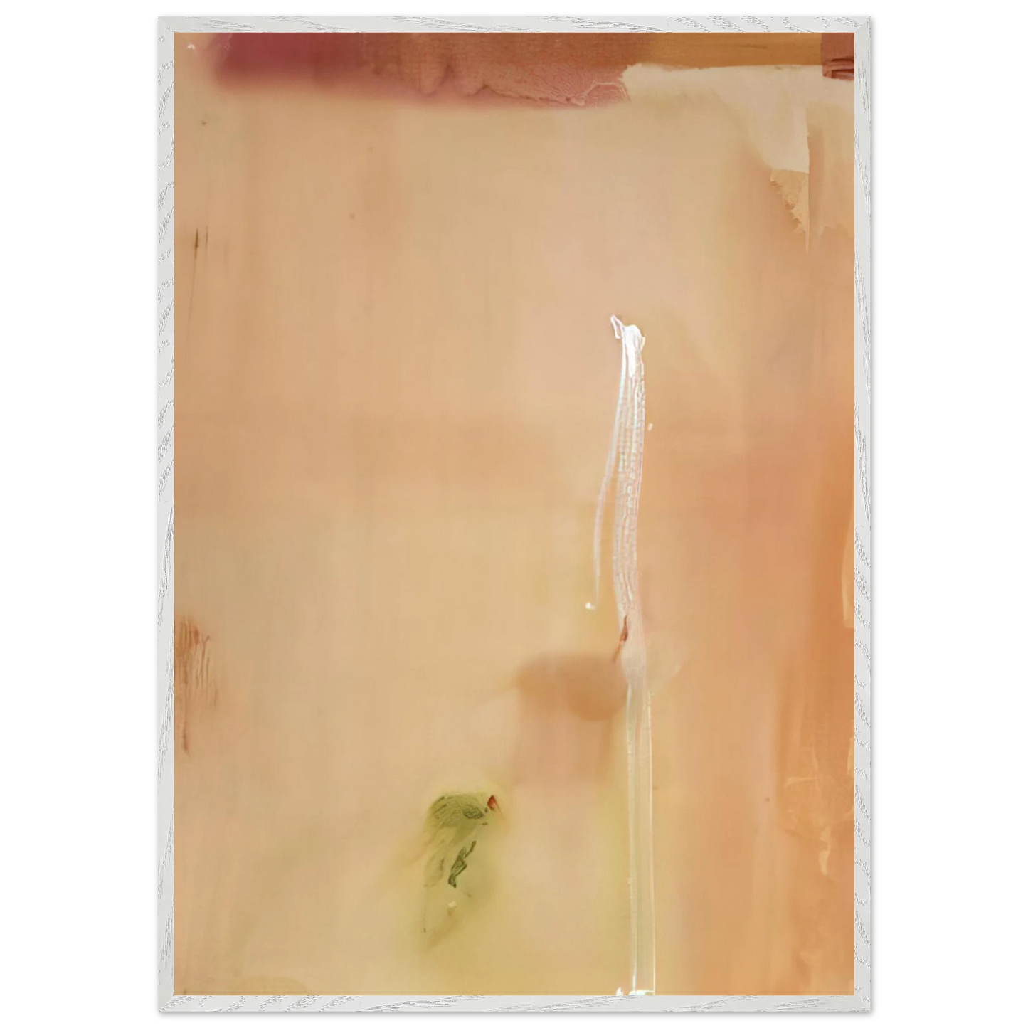 Helen Frankenthaler - Dawn Stroke - 1977 Wall art - 27x35 cm / 11x14 inches - Premium Wooden Framed Poster With Fine Art Paper-canvas - White frame