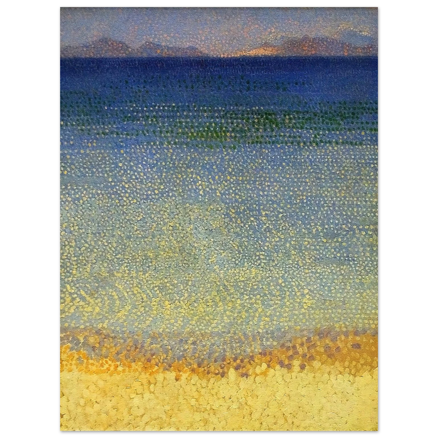 Henri-Edmond Cross - The Iles d'Or The Iles d'Hyeres, Var  75x100 cm / 30x40inches Fine Art Poster