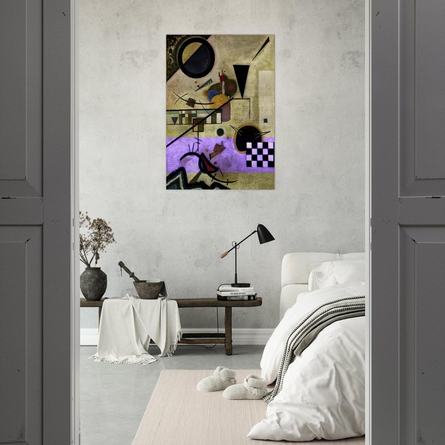 CONTRASTING SOUNDS 1924 - Wassily Kandinsky Brushed Aluminum Print - 70x100 cm / 28x40 inches | Wassily Kandinsky Aluminum Print | Wassily Kandinsky Prints