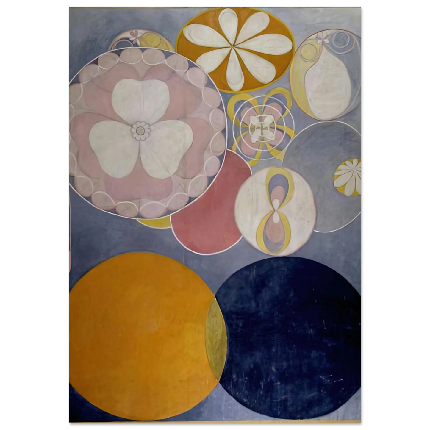 Hilma af Klint - DE TIO ST RSTA N 2 BARNAALDERN 1907 Wall art - 70x100 cm / 28x40 inches - Fine Art Poster-canvas - -