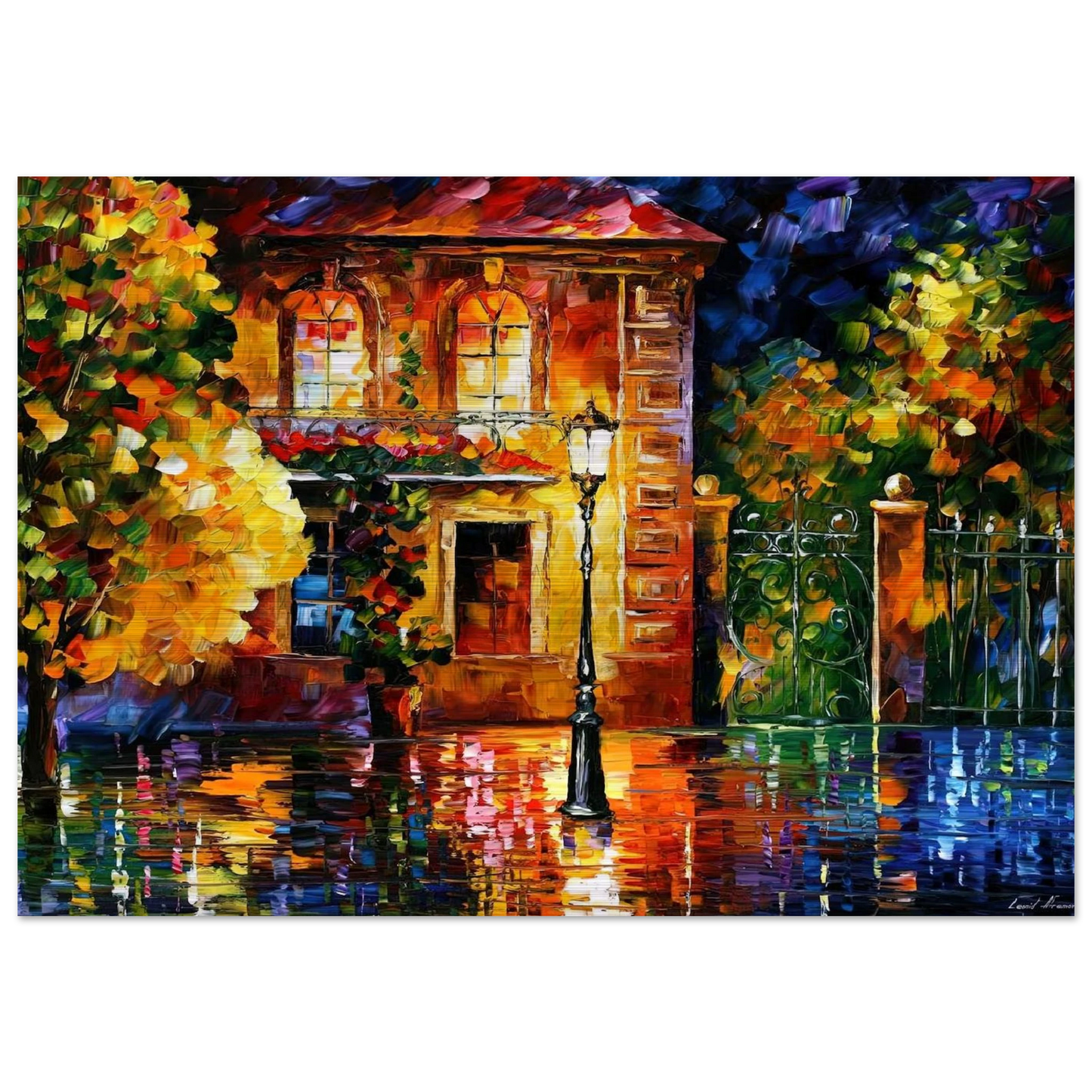 Leonid Afremov - Leonid Afremov Brushed Aluminum Print - 70x100 cm / 28x40 inches | Leonid Afremov Aluminum Print | Leonid Afremov Prints