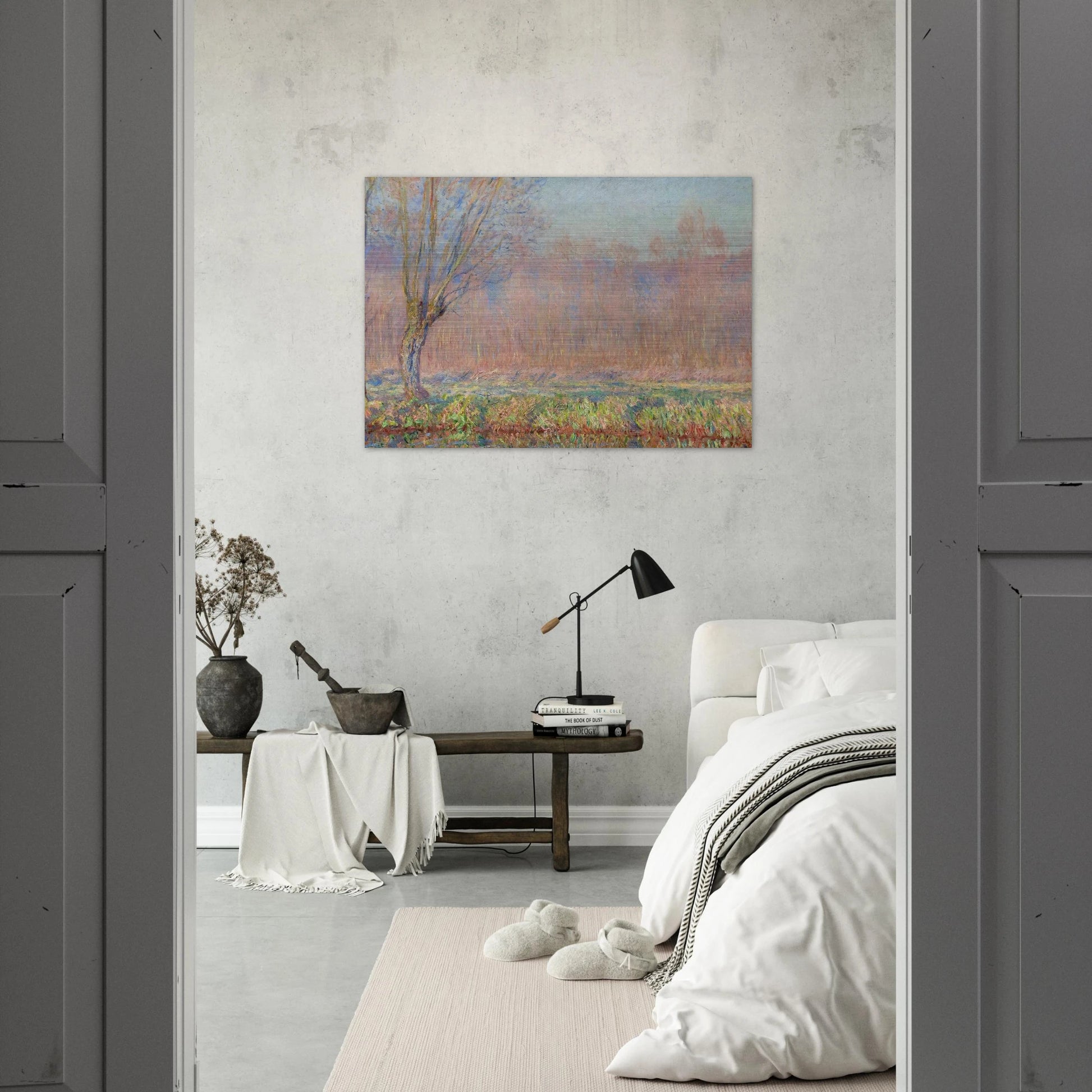 The Willows - claude monet Brushed Aluminum Print - 70x100 cm / 28x40 inches | claude monet Aluminum Print | claude monet Prints