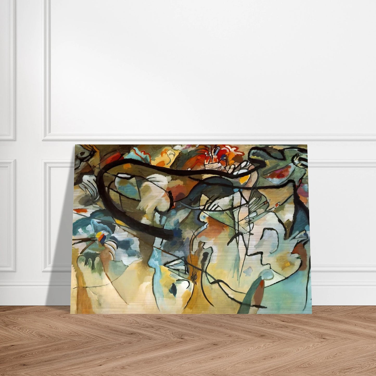 COMPOSITION V 1911 - Wassily Kandinsky Brushed Aluminum Print - 70x100 cm / 28x40 inches | Wassily Kandinsky Aluminum Print | Wassily Kandinsky Prints