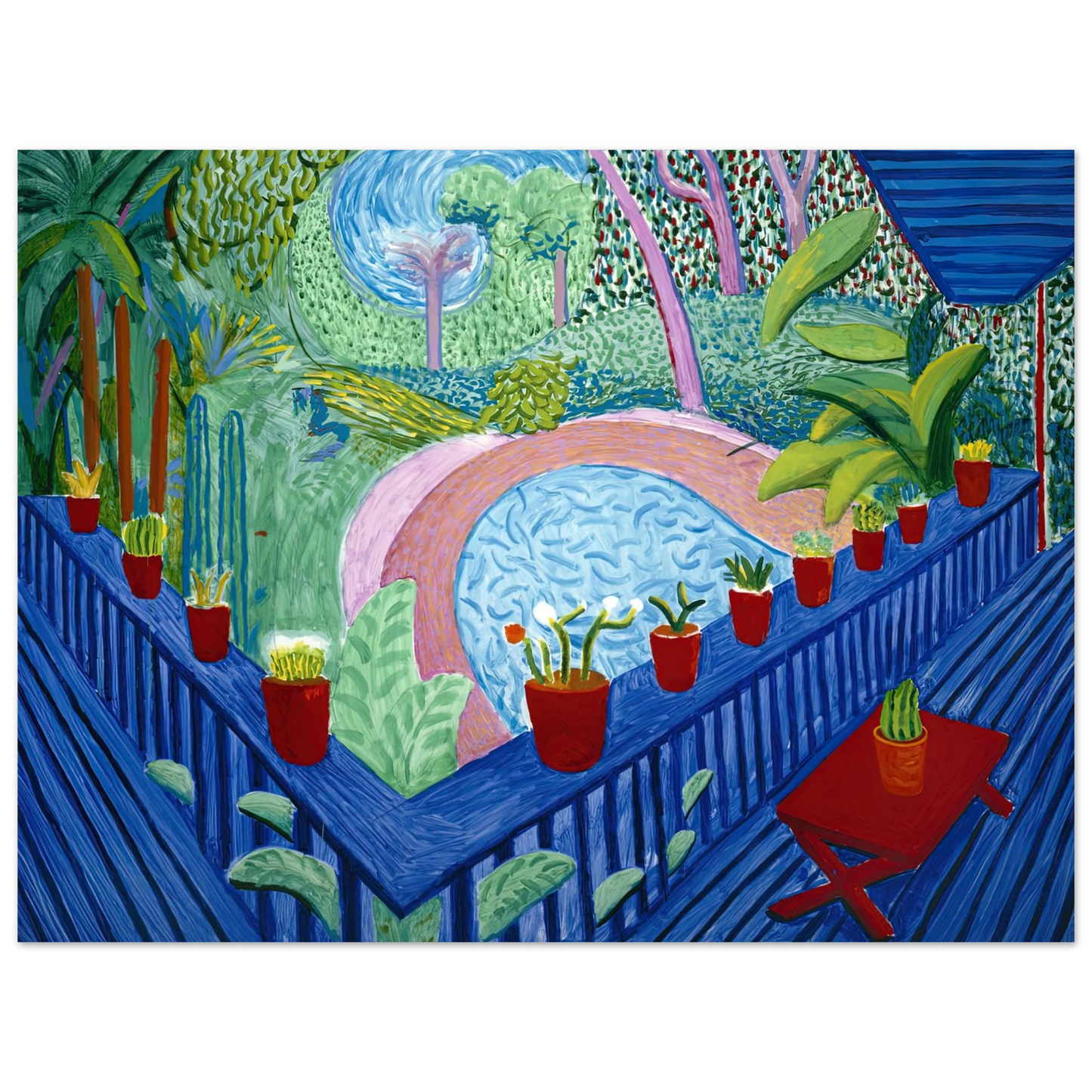 David Hockney - David Hockney Wall art - 13x18 cm / 5x7 inches - Fine Art Poster-canvas - -
