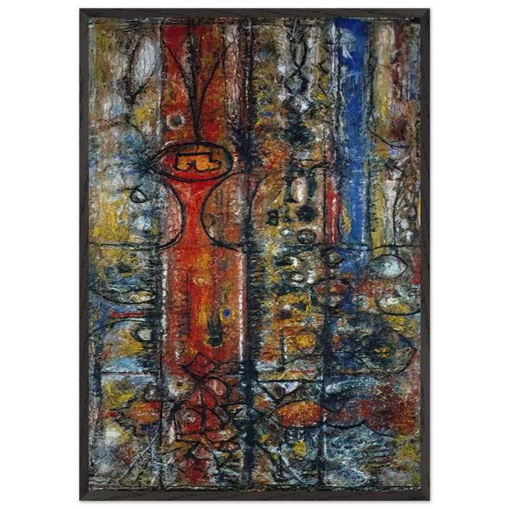 The Magnificent - Richard Pousette-Dart 70x100 cm / 28x40 inches Framed Art Print – Black Wooden Frame