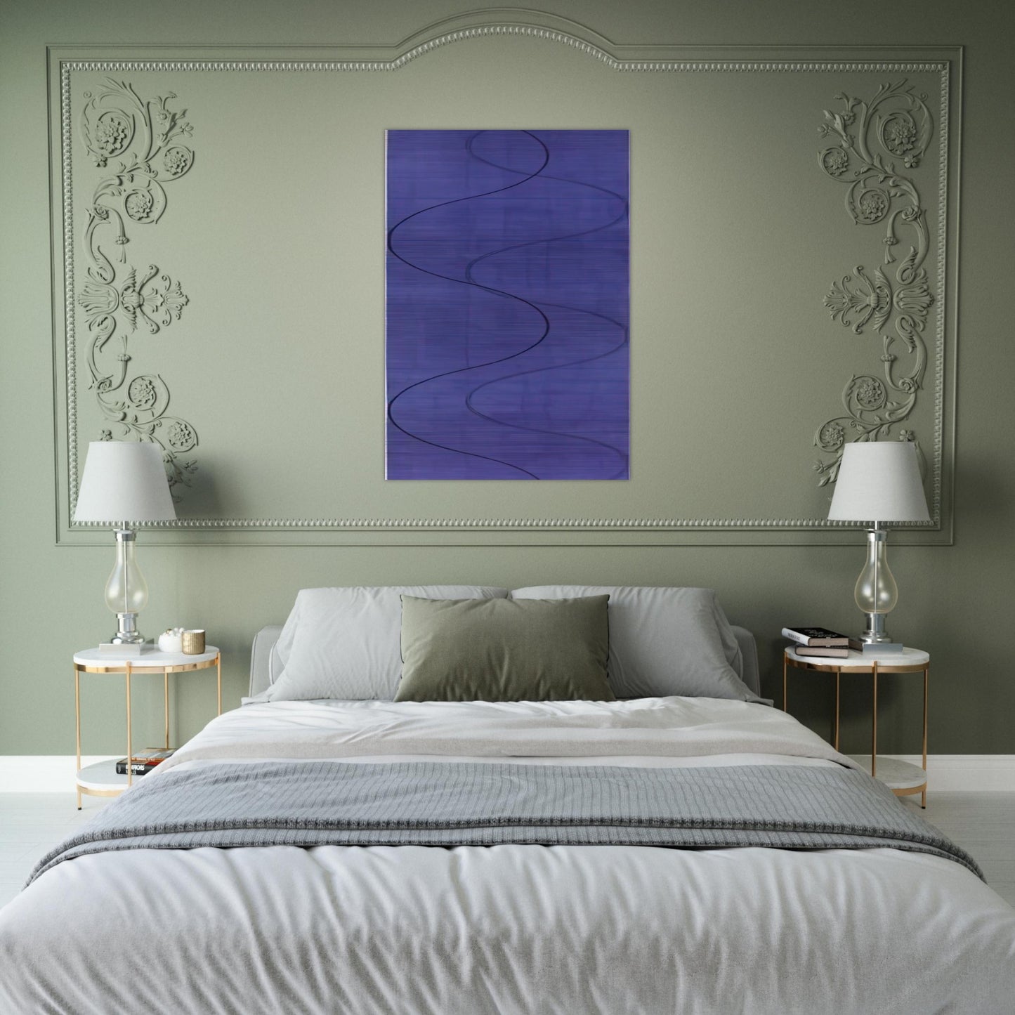 COLUMN PAINTING 9 2003 - Robert Mangold Brushed Aluminum Print - 70x100 cm / 28x40 inches | Robert Mangold Aluminum Print | Robert Mangold Prints