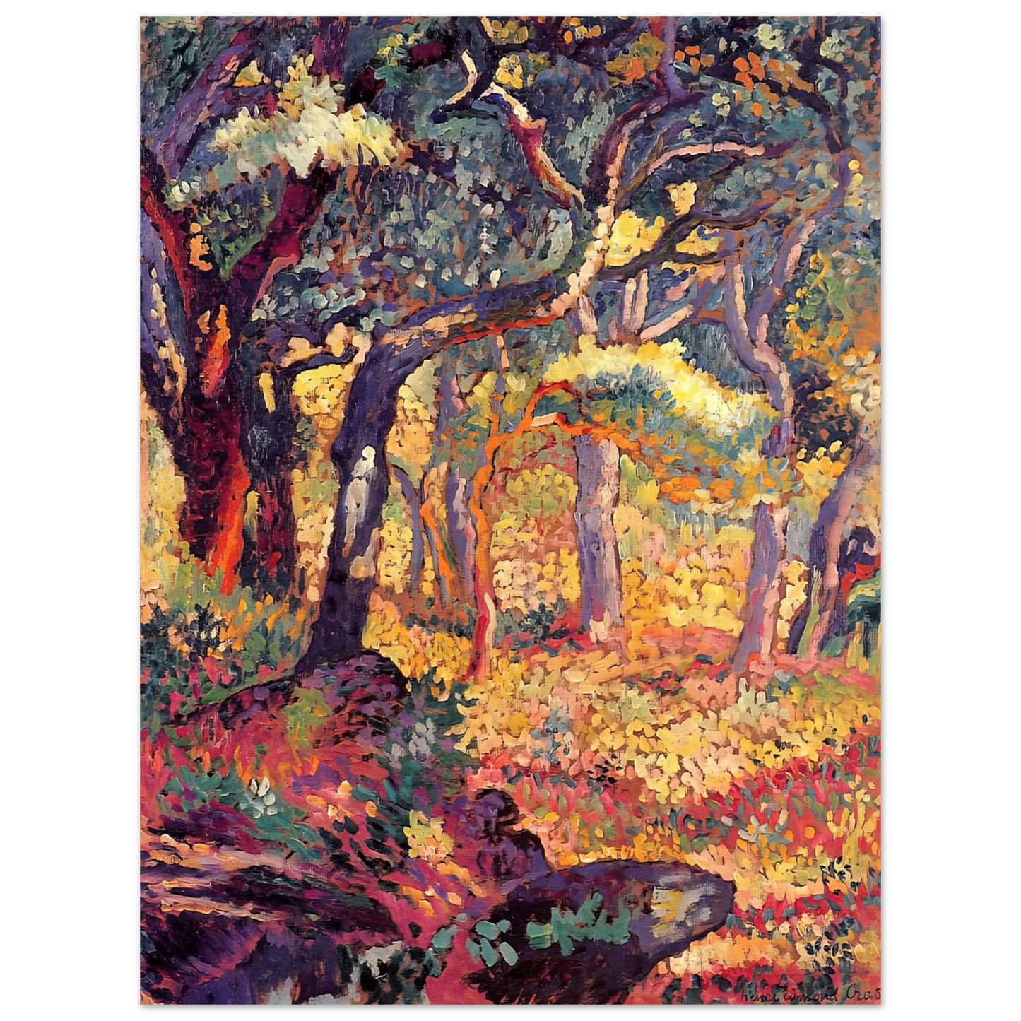 Henri-Edmond Cross - Study for The Clearing  75x100 cm / 30x40inches Fine Art Poster