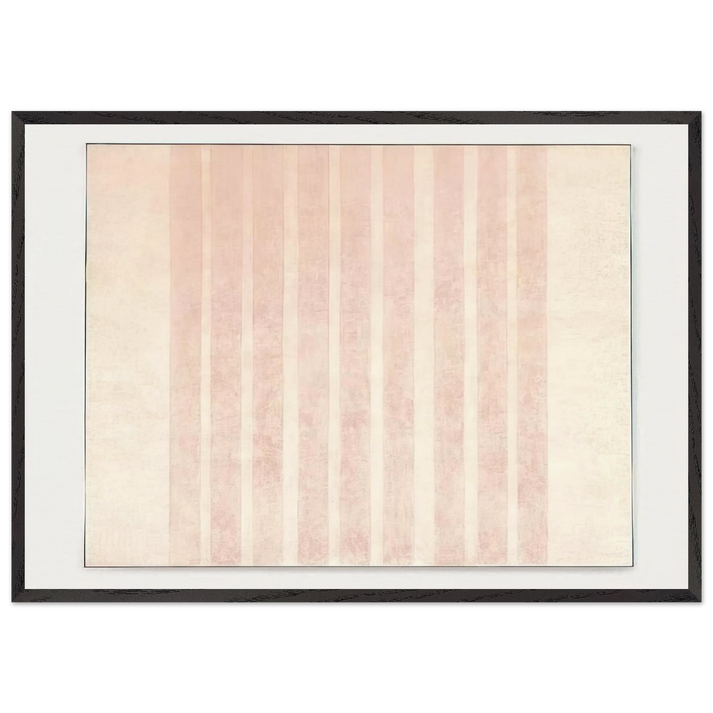 Untitled 13 - Agnes Martin 70x100 cm / 28x40 inches Framed Art Print – Black Wooden Frame