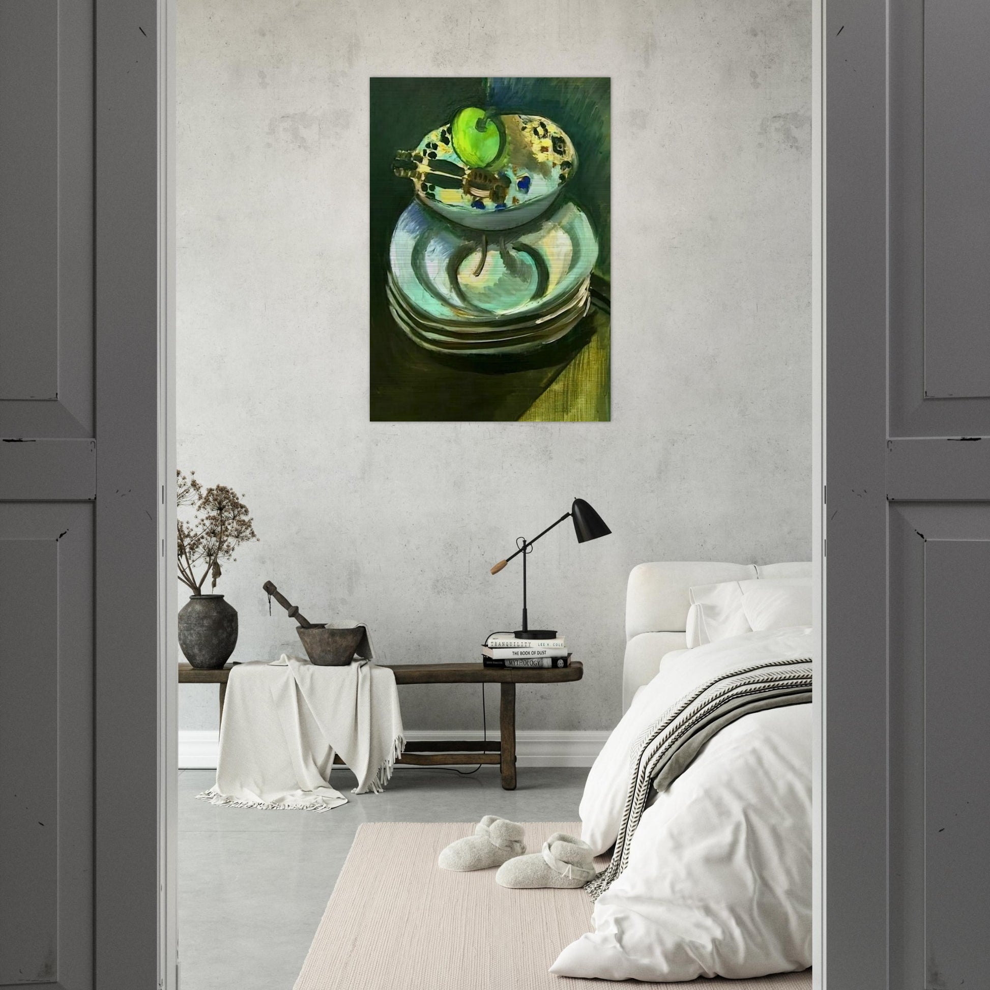 STILL LIFE WITH NUTCRACKER 1916 - Henri Matisse Brushed Aluminum Print - 70x100 cm / 28x40 inches | Henri Matisse Aluminum Print | Henri Matisse Prints