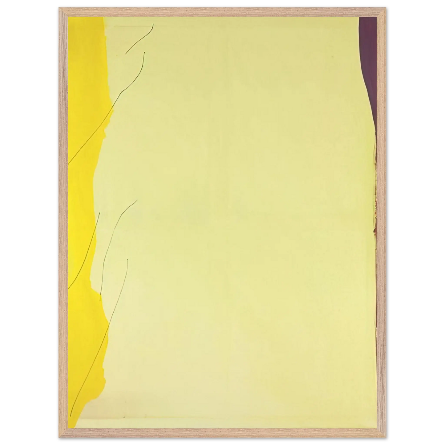 Helen Frankenthaler - Distillation - 1973 Wall art - 40x50 cm / 16x20 Inches - Premium Wooden Framed Poster With Fine Art Paper - Wood frame