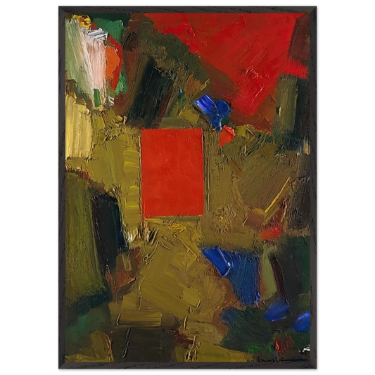 Profound Longing - Hans Hofmann 70x100 cm / 28x40 inches Framed Art Print – Black Wooden Frame