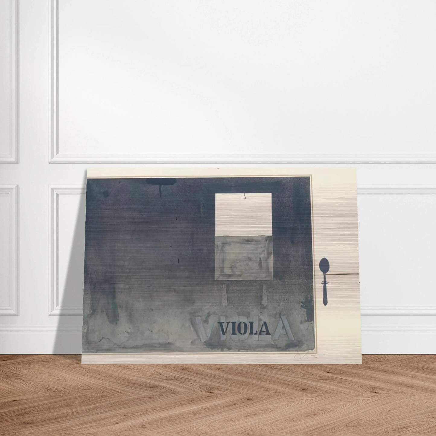 VIOLA ULAE 117 - Jasper Johns Brushed Aluminum Print - 70x100 cm / 28x40 inches | Jasper Johns Aluminum Print | Jasper Johns Prints