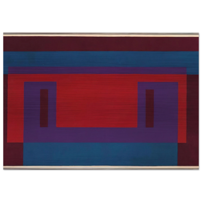RED WALL 1956 - Josef Albers Brushed Aluminum Print - 70x100 cm / 28x40 inches | Josef Albers Aluminum Print | Josef Albers Prints
