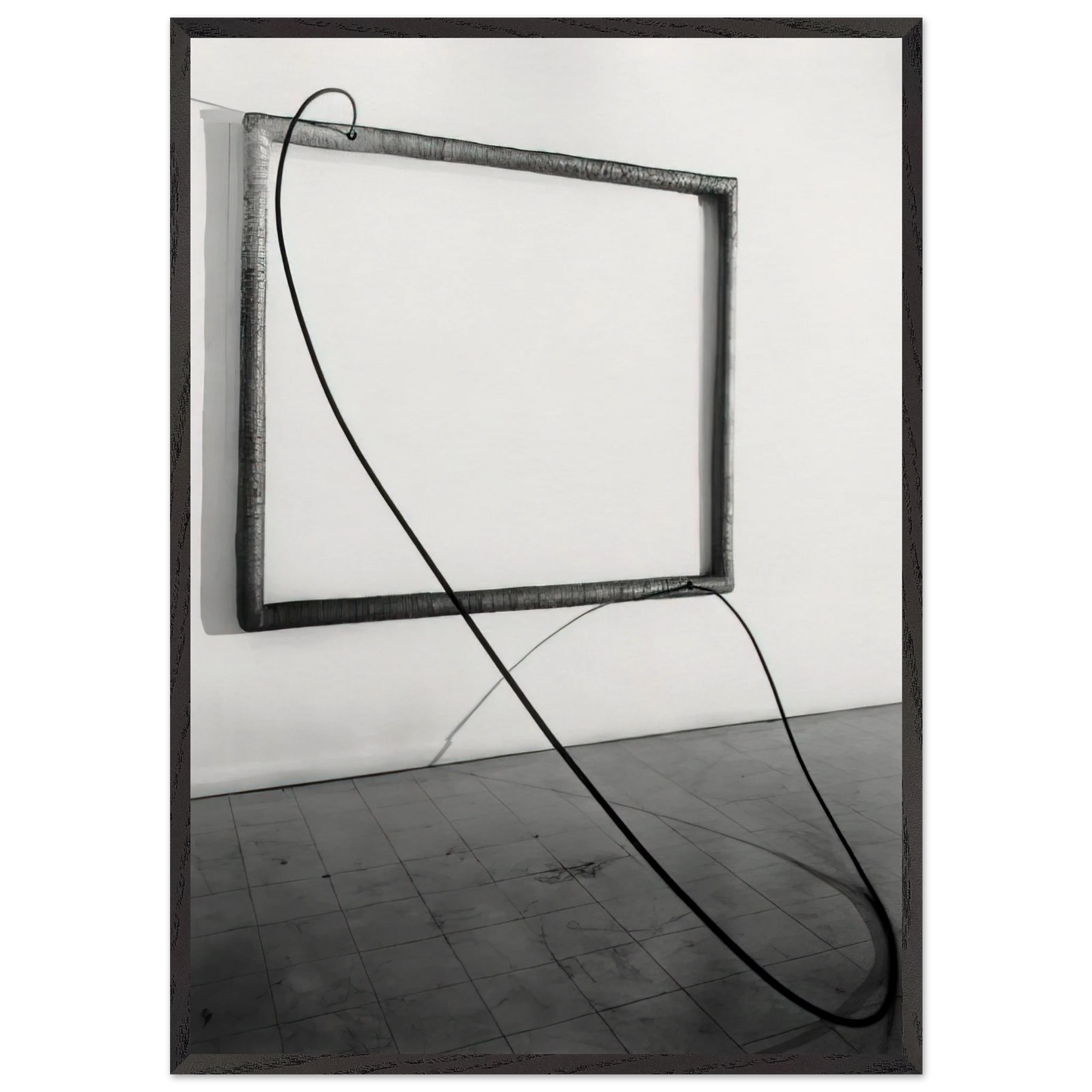 HANG UP 1966 1 - Eva Hesse 70x100 cm / 28x40 inches Framed Art Print – Black Wooden Frame