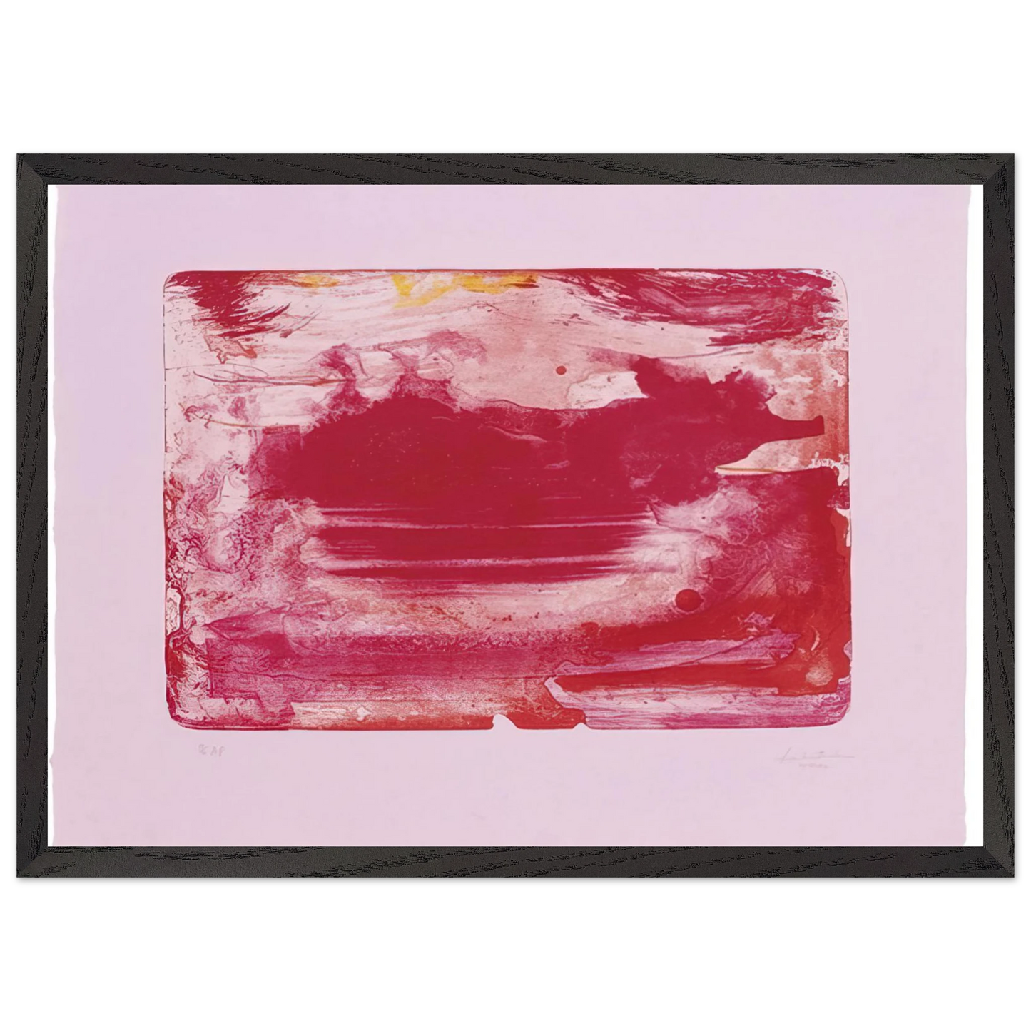 Helen Frankenthaler - The Red Sea - 1982 Wall art - 15x20 cm / 6x8 inches - Fine Art Poster-canvas - -