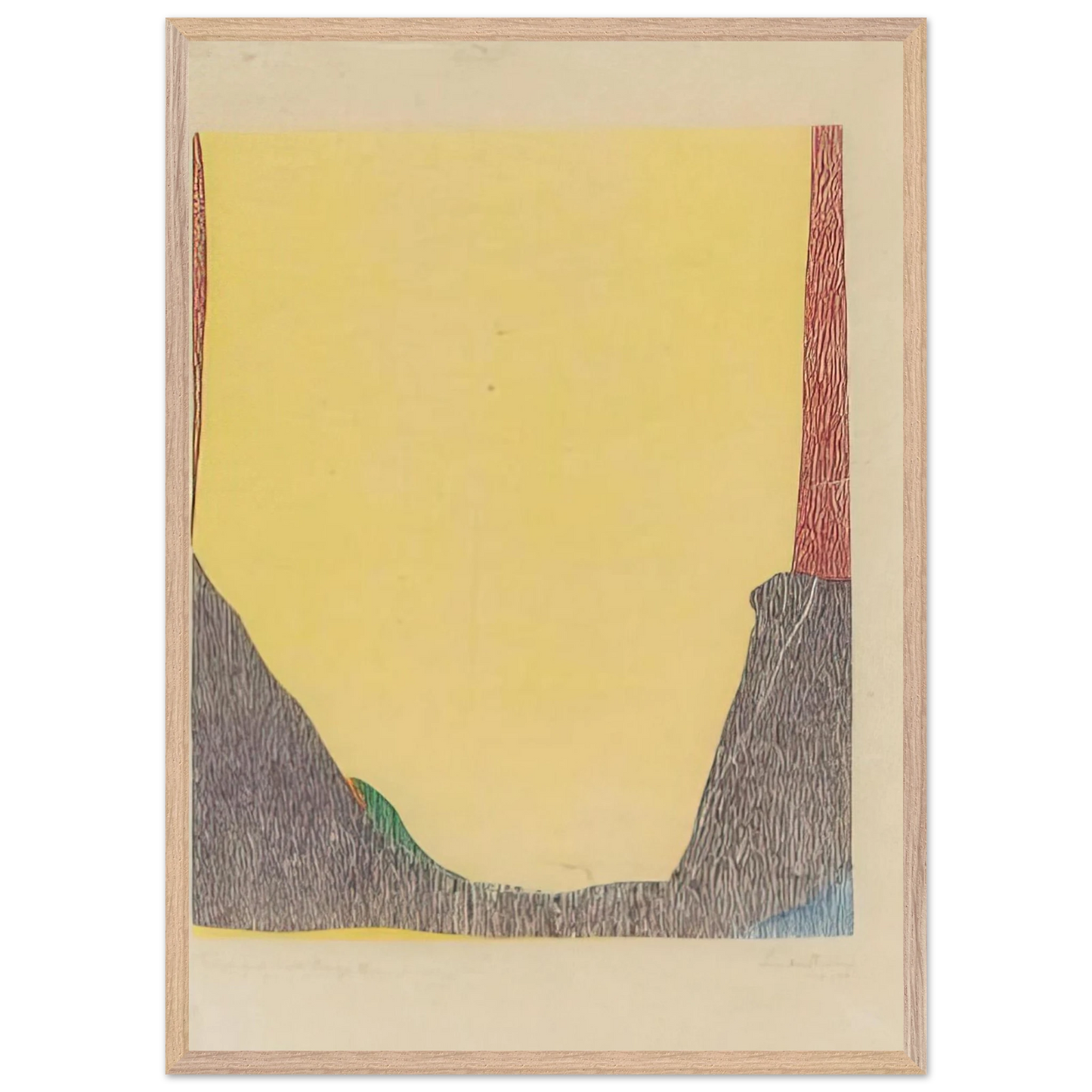 Helen Frankenthaler - East and Beyond - 1973 Wall art - A1 (59.4 x 84.1  cm) - Fine Art Poster-canvas - -