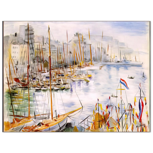 Moise Kisling - MARSEILLE PORT  75x100 cm / 30x40inches Fine Art Poster