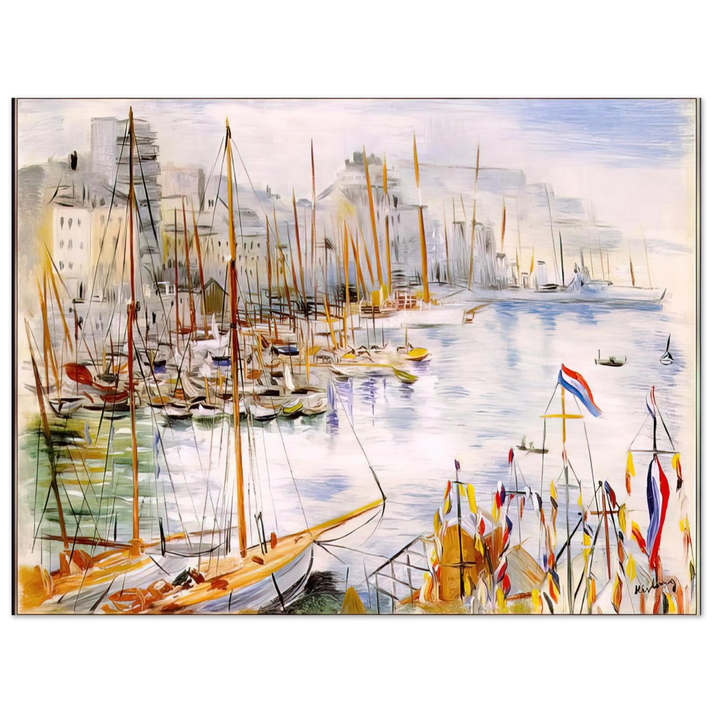 Moise Kisling - MARSEILLE PORT  75x100 cm / 30x40inches Fine Art Poster