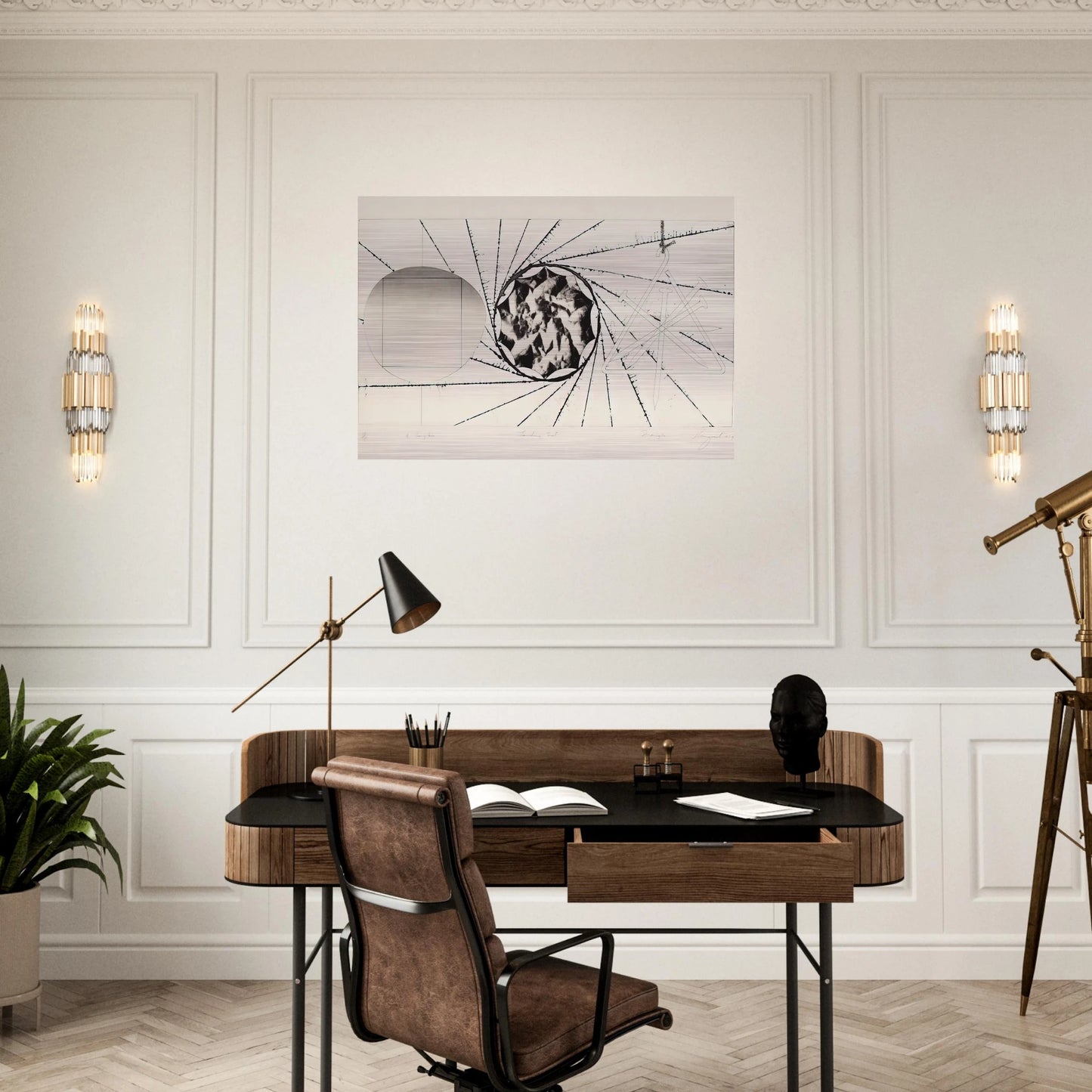 Sunglasses - Landing Net - Triangle - James Rosenquist Brushed Aluminum Print - 70x100 cm / 28x40 inches | James Rosenquist Aluminum Print | James Rosenquist Prints