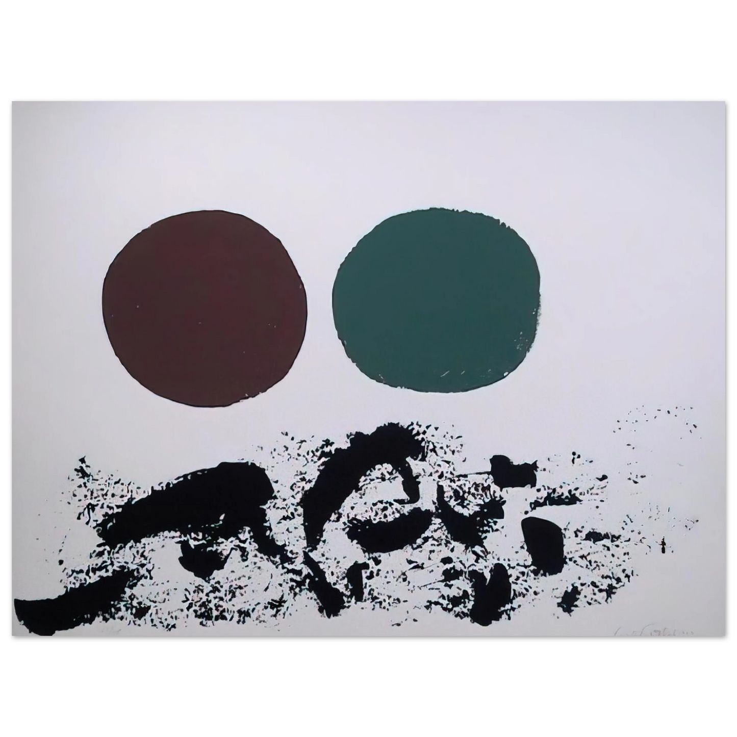 Adolph Gottlieb - Flurry - 1967  75x100 cm / 30x40inches Fine Art Poster